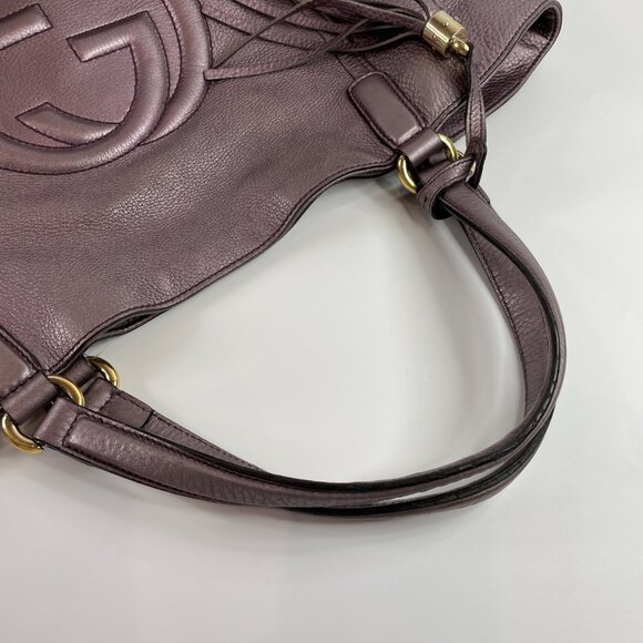 Gucci Purple Leather Soho Shoulder Bag sku#85851 (gently used) - Picture 10 of 12